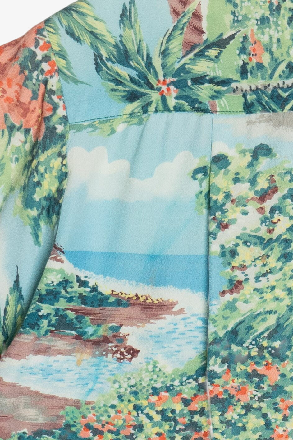 Rare Vintage Hawaiian Shirt With Loop Collar Royal Hawaiian Honolulu 40/50s