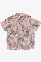 Rare Vintage Hawaiian Double Pocket Shirt With Loop Collar Cisco Casual Fabric 40/50s
