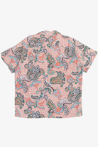 Rare Vintage Hawaiian Double Pocket Shirt With Loop Collar Cisco Casual Fabric 40/50s
