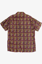 Rare Vintage Hawaiian Double Pocket Shirt With Loop Collar Burlington's Taj Mahal Hotel 40/50s