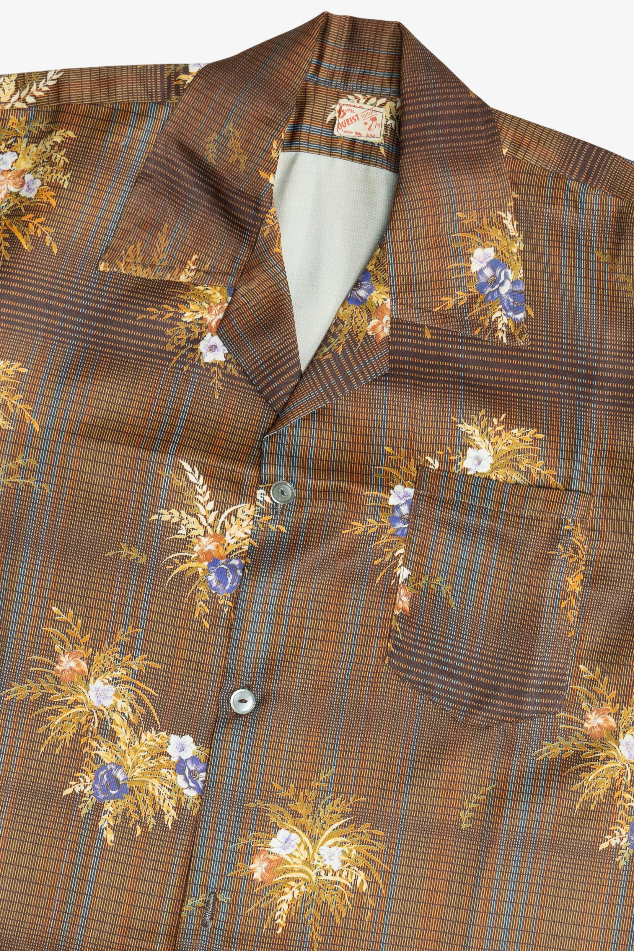 Rare Vintage Hawaiian Shirt Tourist Tailors 40/50s