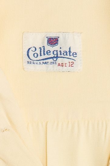 Rare Vintage Collegiate Duck & Cottontails Button Up Shirt With Loop Collar 40/50s