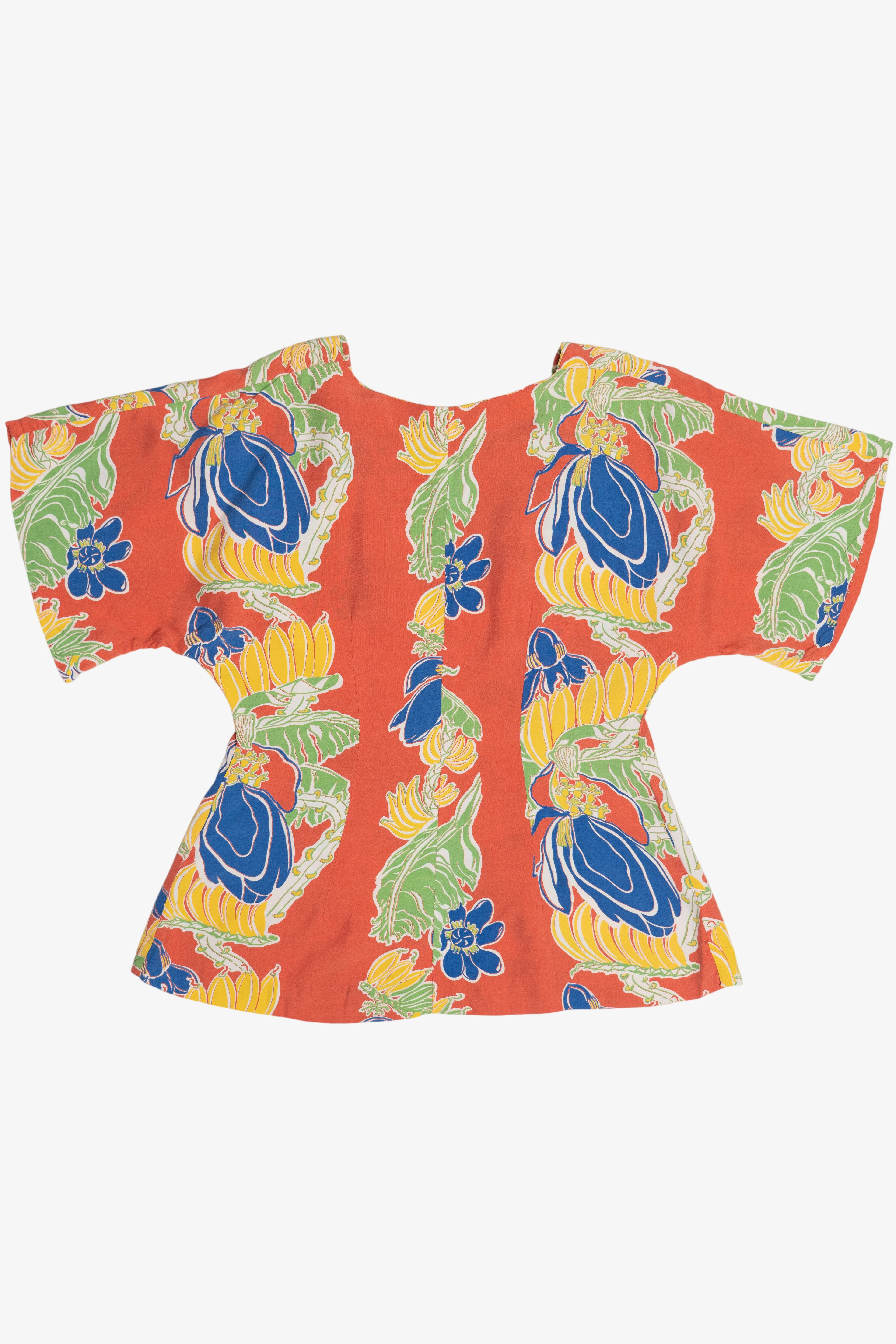 Rare Vintage Hawaiian Shirt Surfriders Sportswear Made In Honolulu Hawaii 40/50s