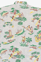 Rare Vintage Hawaiian Sleeveless Mandarin Collar Shirt 40/50s