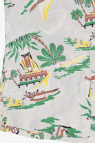 Rare Vintage Hawaiian Sleeveless Mandarin Collar Shirt 40/50s
