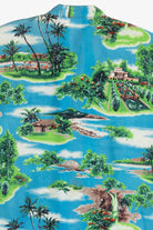 Rare Vintage Hawaiian Sleeveless Double Pocket Mandarin Collar Shirt 40/50s