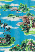 Rare Vintage Hawaiian Sleeveless Double Pocket Mandarin Collar Shirt 40/50s