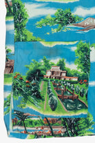 Rare Vintage Hawaiian Sleeveless Double Pocket Mandarin Collar Shirt 40/50s