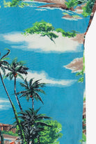 Rare Vintage Hawaiian Sleeveless Double Pocket Mandarin Collar Shirt 40/50s