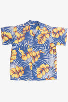 Rare Vintage Hawaiian Double Pocket Shirt With Loop Collar Deluxe 40/50s