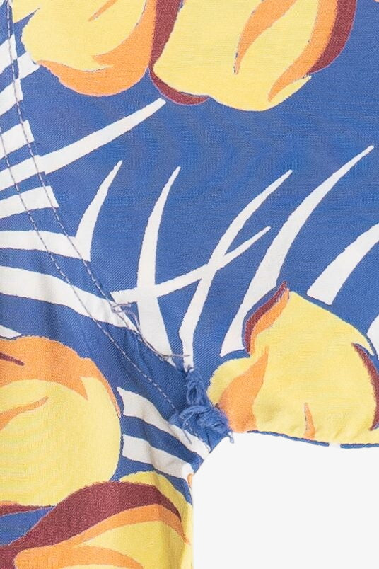 Rare Vintage Hawaiian Double Pocket Shirt With Loop Collar Deluxe 40/50s