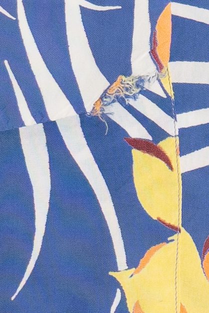 Rare Vintage Hawaiian Double Pocket Shirt With Loop Collar Deluxe 40/50s