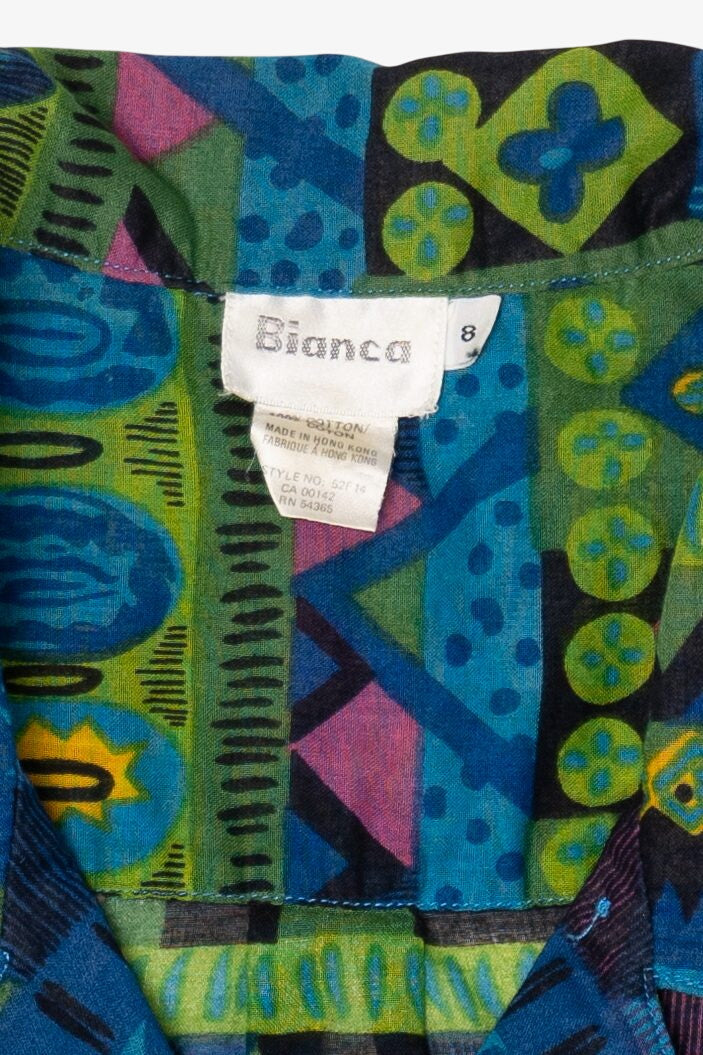 Vintage Blue Bianca Hawaiian Shirt (1990s)