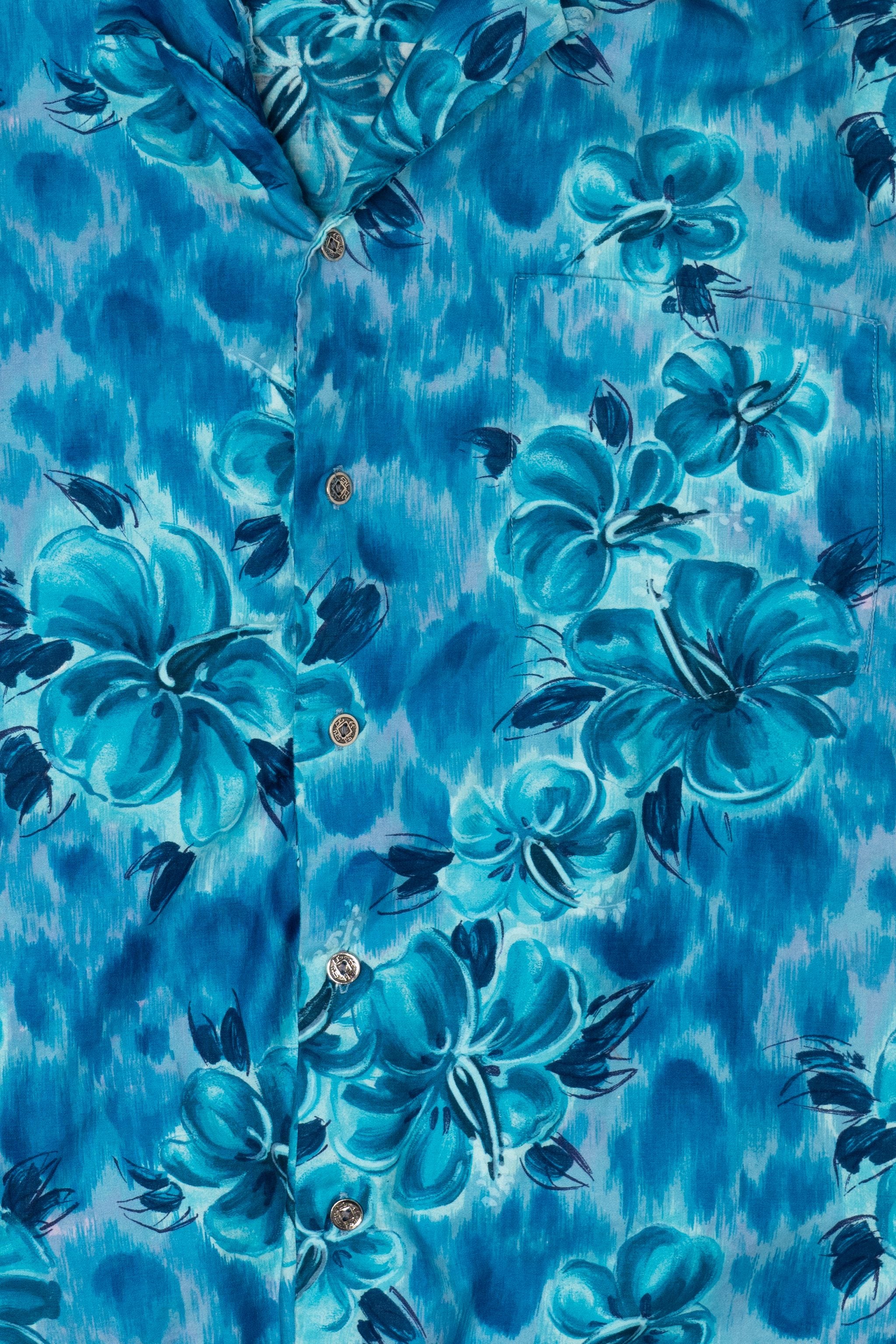 Vintage Blue Hawaiian Shirt (1990s)