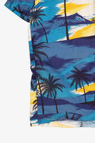 Vintage Blue Shoreline Hawaii Hawaiian Shirt (1980s)