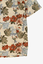 Vintage Beige Pierre Cardin Hawaiian Shirt (1990s)