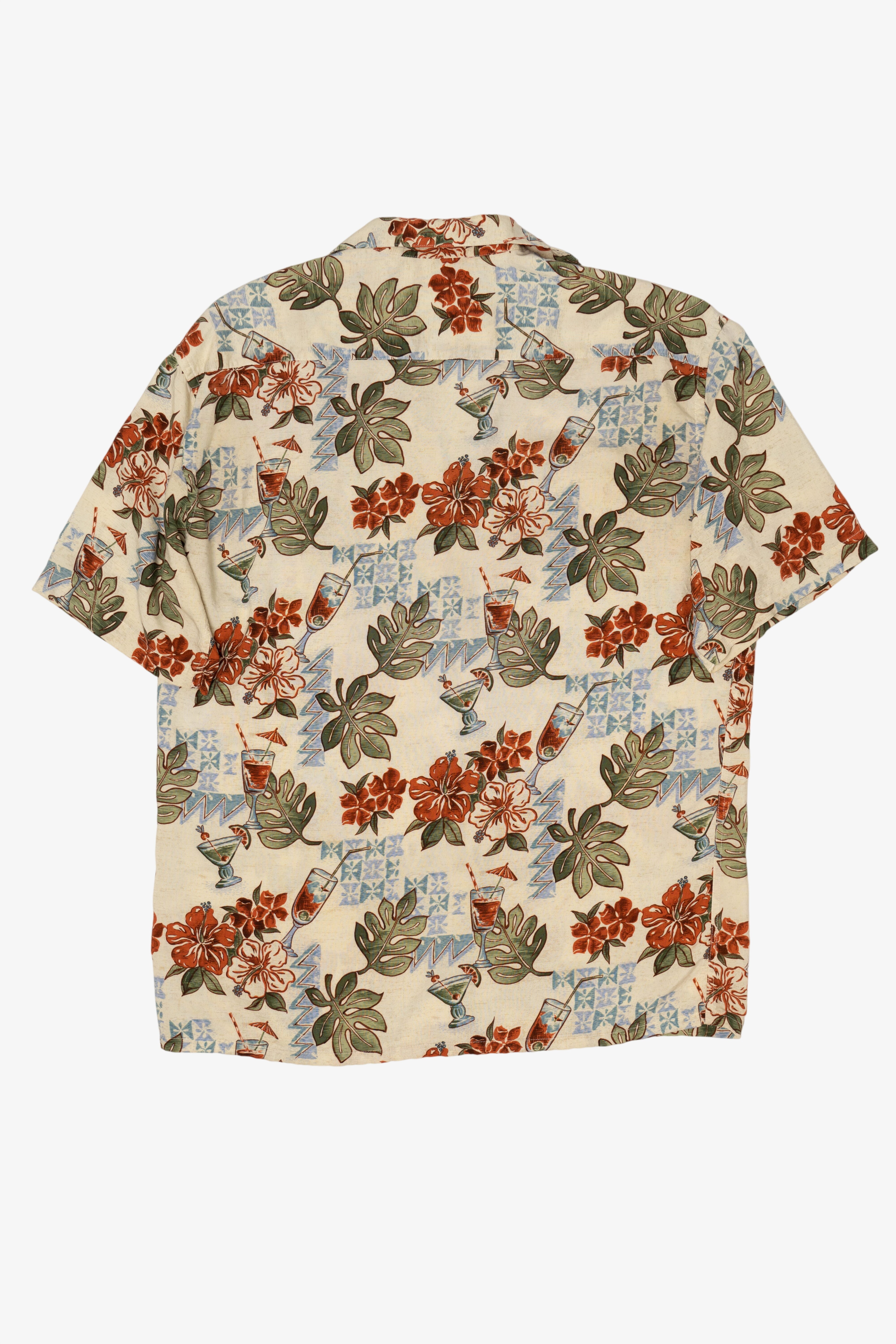 Vintage Beige Pierre Cardin Hawaiian Shirt (1990s)