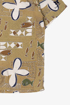 Vintage Beige Kahala Handcrafted Hawaiian Shirt (2000s)