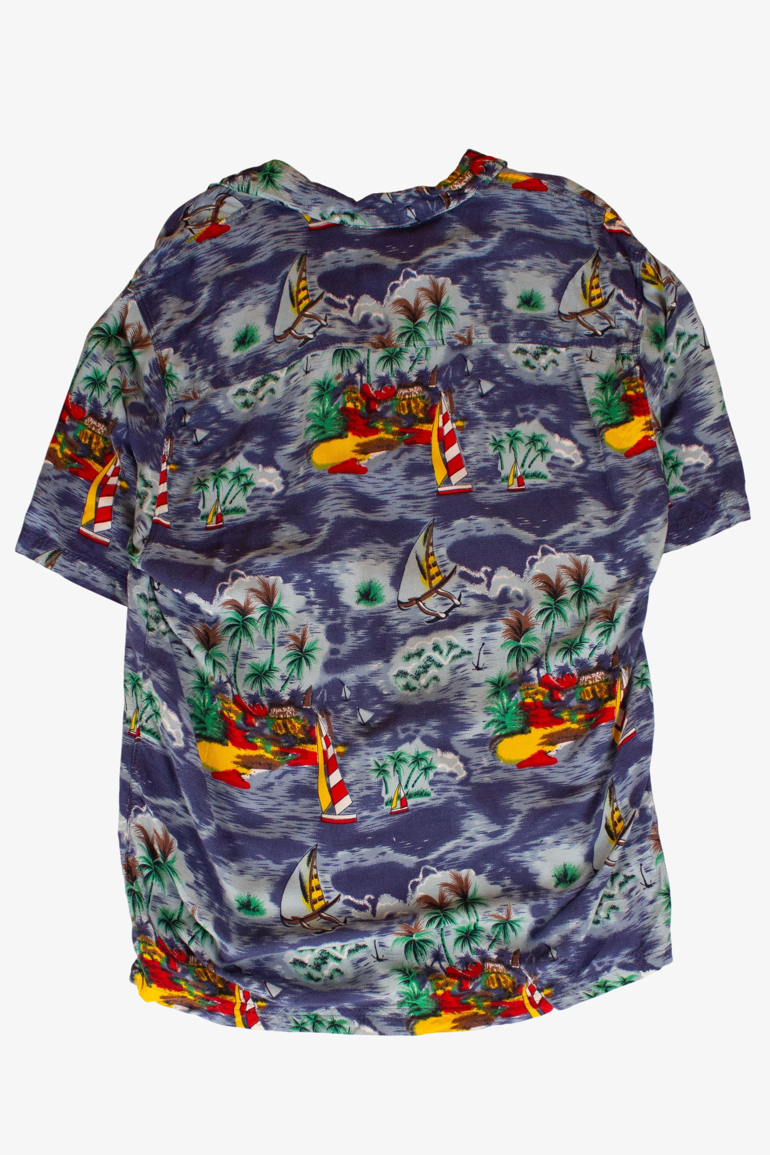 Vintage Sailing Islands Hawaiian Shirt (1990s)