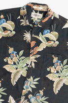 Brown Campia Moda Tiki Cocktails Hawaiian Shirt (2000s)