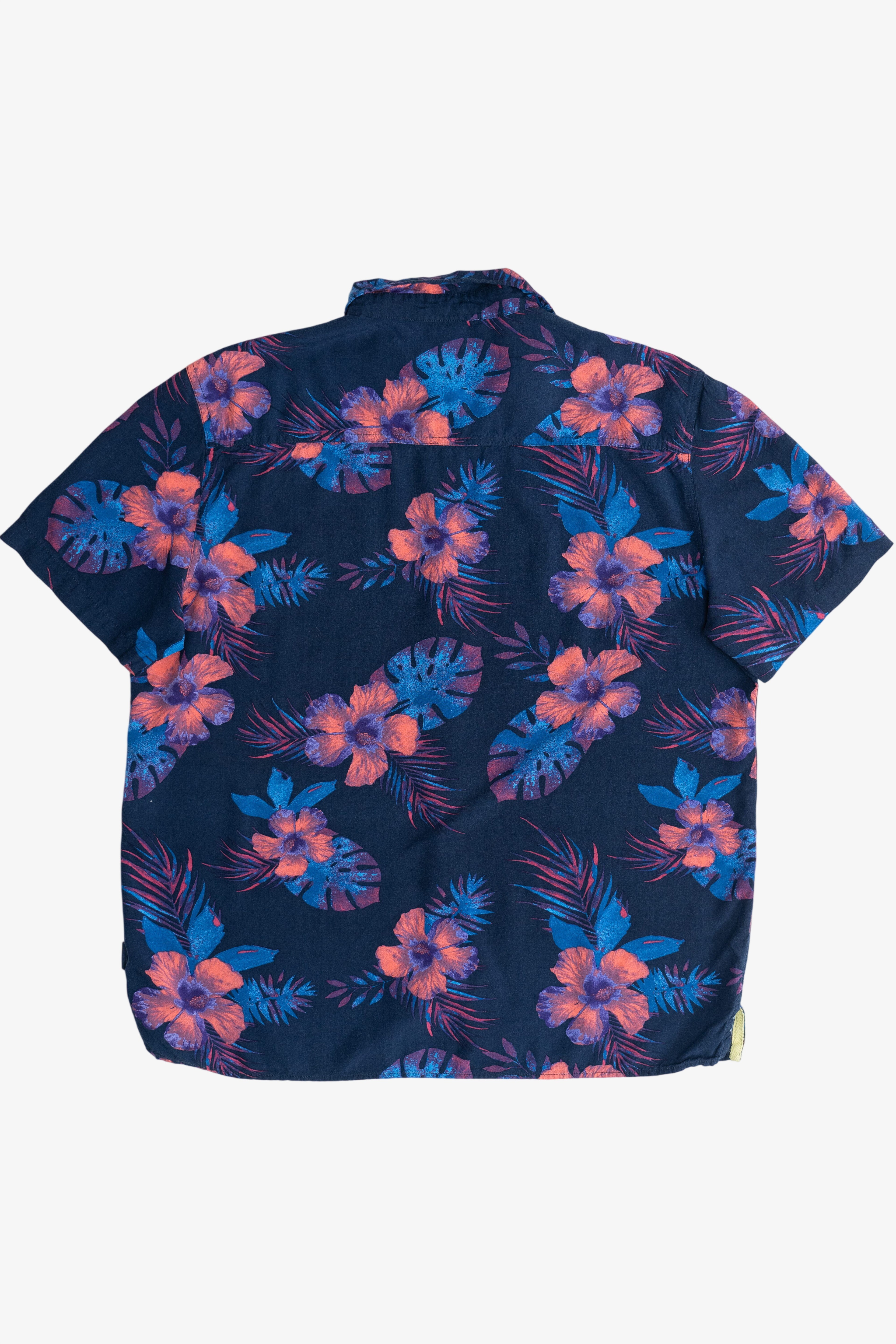 Margaritaville Hibiscus Print Hawaiian Shirt (2010s)