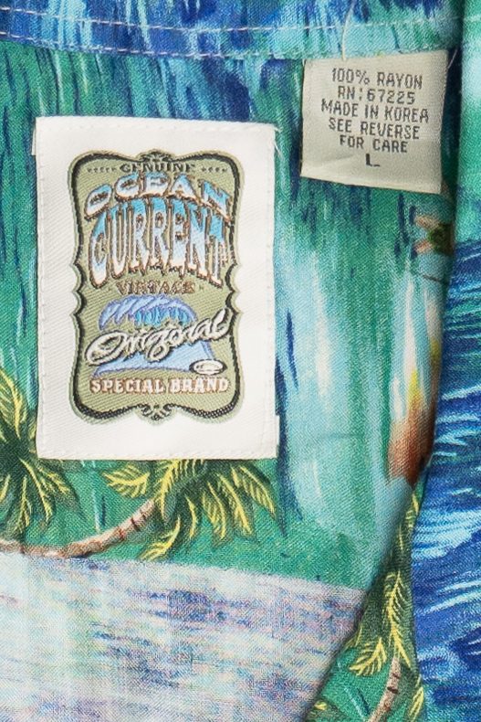 Vintage Distressed Ocean Current Originals Hawaiian Shirt (2000s)