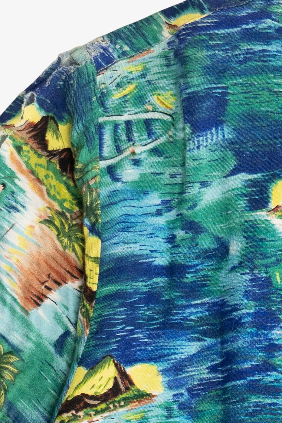 Vintage Distressed Ocean Current Originals Hawaiian Shirt (2000s)