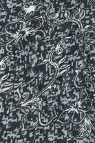 Vintage Pacific Scene Pixelated Floral Hawaiian Shirt (1990s)