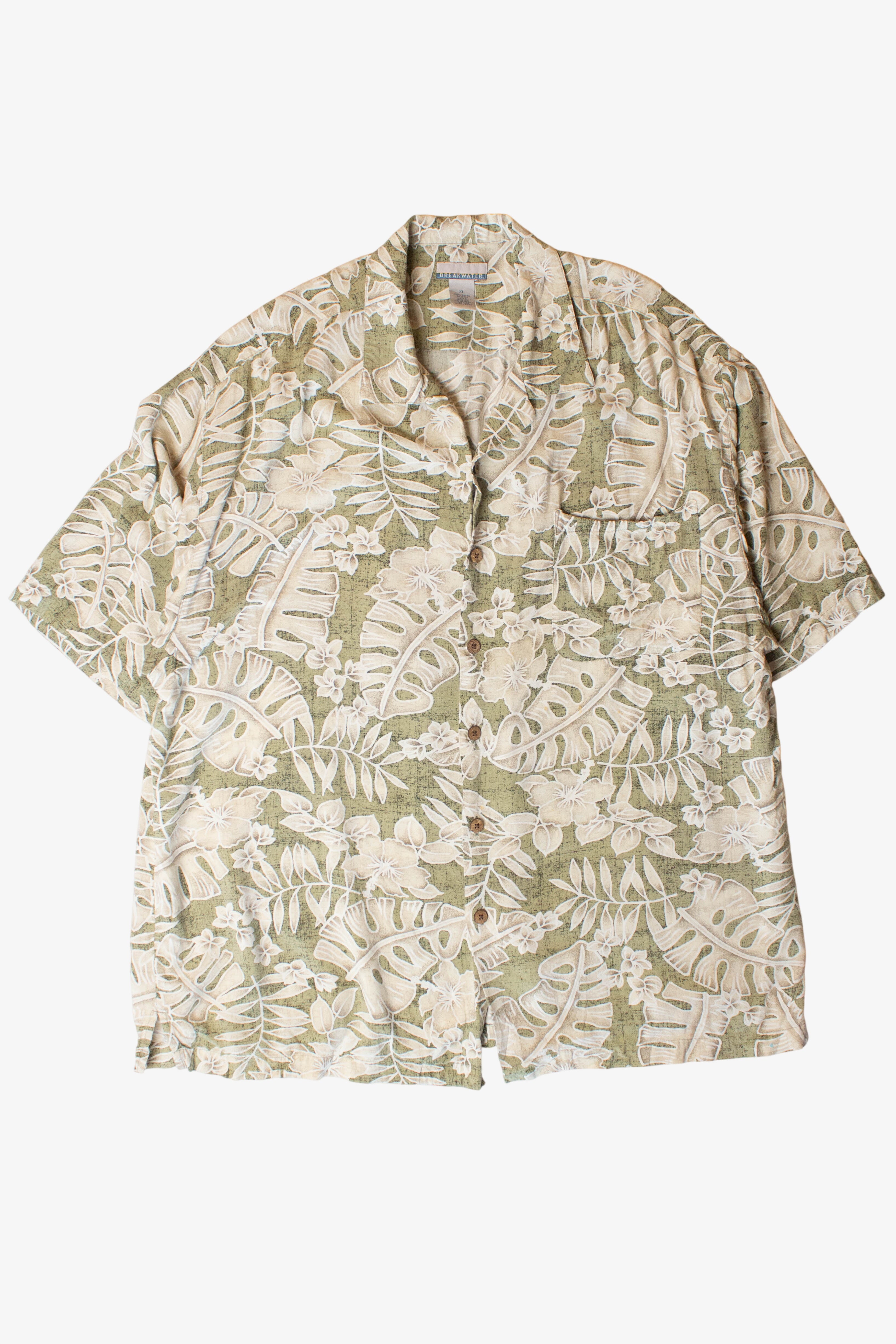 Vintage Green Tropics Hawaiian Shirt (2000s)