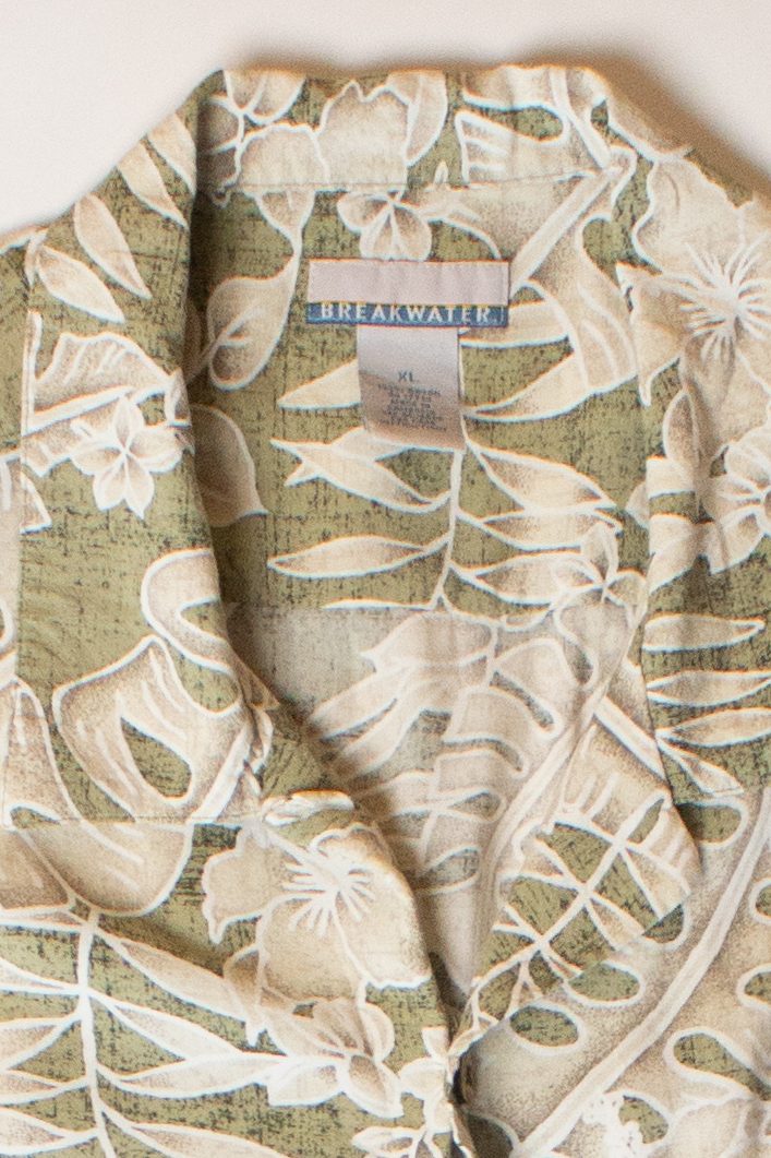 Vintage Green Tropics Hawaiian Shirt (2000s)