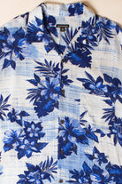 Blue Hibiscus Hawaiian Shirt (2000s)