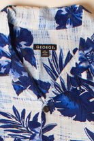 Blue Hibiscus Hawaiian Shirt (2000s)