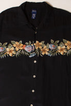 Vintage Black Drinks Hawaiian Shirt (2000s)
