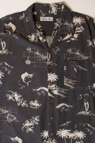 Vintage Island Map Hawaiian Shirt (1990s)