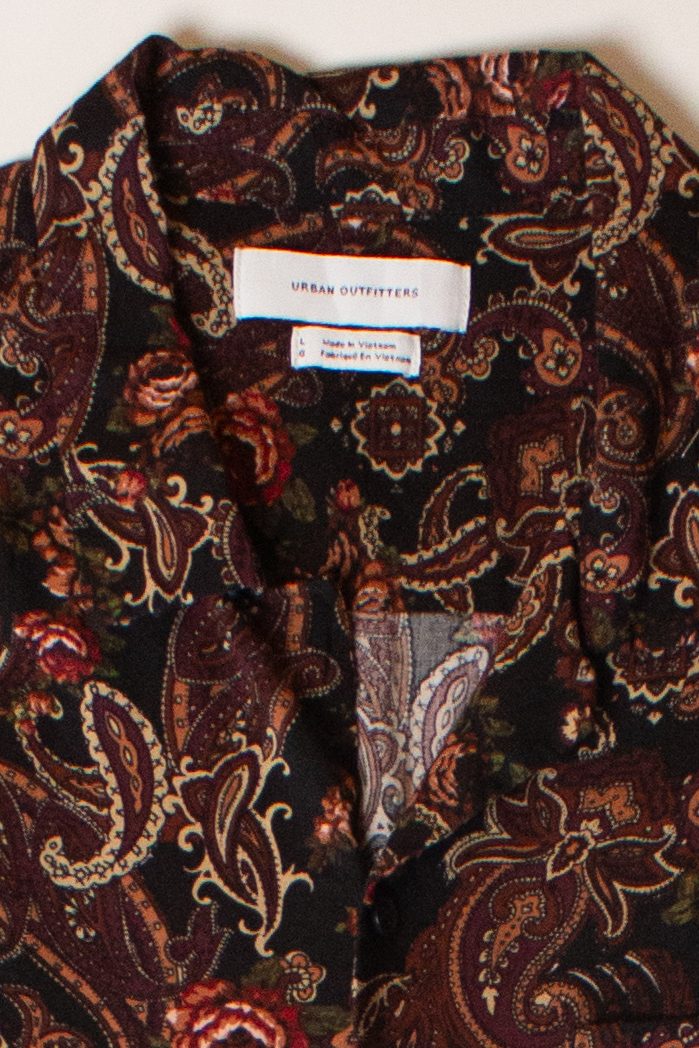 Black Paisley Hawaiian Shirt (2020s)