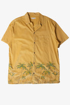 Mustard Palm Trees Hawaiian Shirt (2010s)