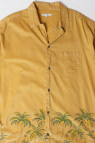 Mustard Palm Trees Hawaiian Shirt (2010s)