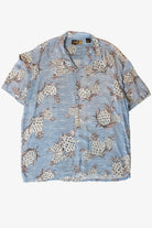 Vintage Blue Stripes Hawaiian Shirt (1990s)
