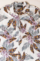 White Floral Hawaiian Shirt (2010s)
