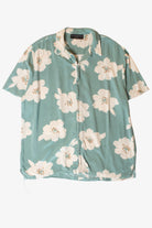 Green Floral Hawaiian Shirt (2010s)