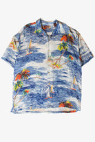 Vintage Ocean Waves Hawaiian Shirt (1990s)