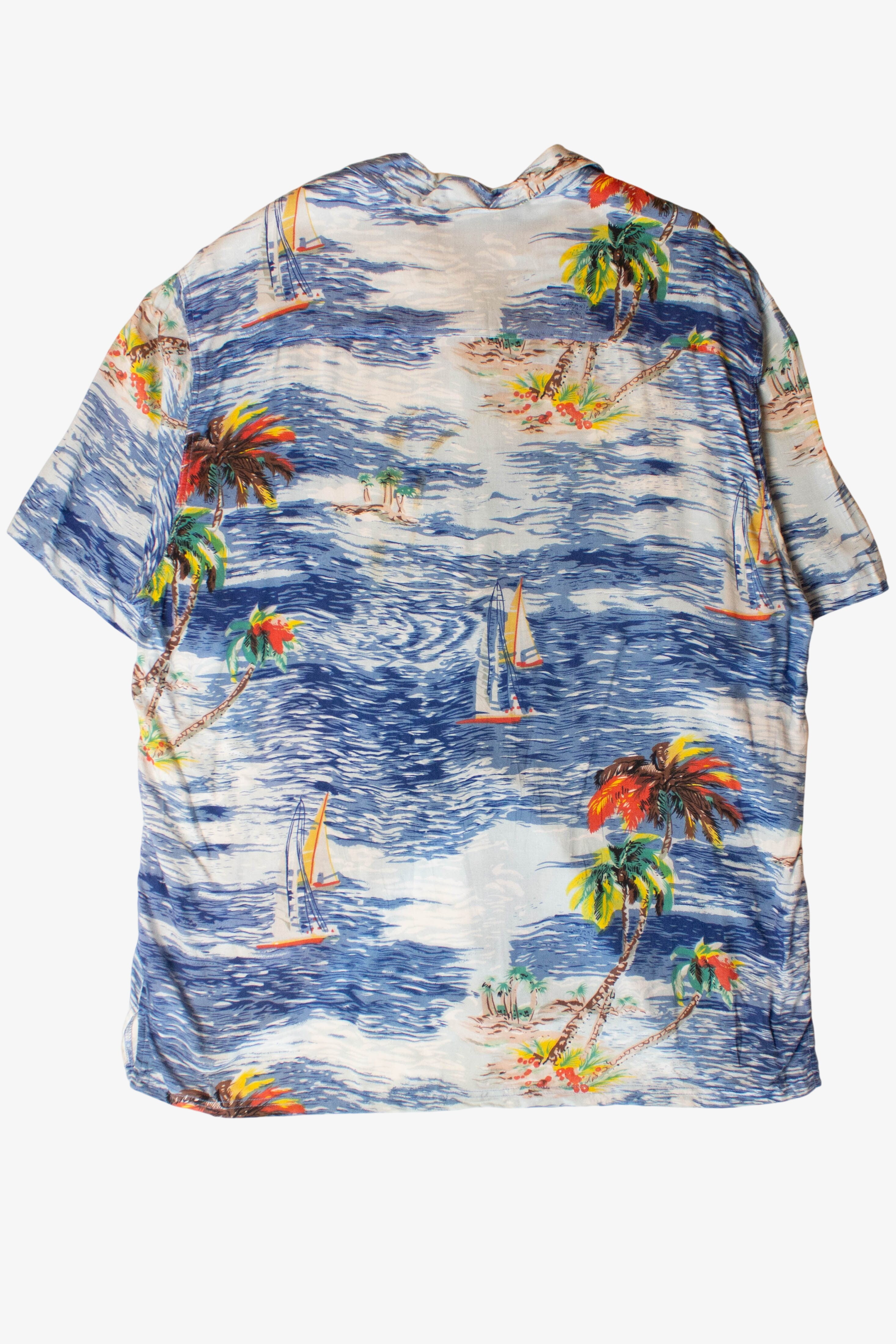 Vintage Ocean Waves Hawaiian Shirt (1990s)