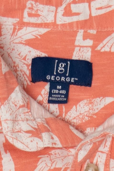 Salmon George Hawaiian Button Up Shirt (2010s)