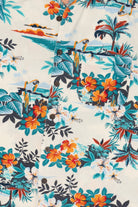 White Tropical George Hawaiian Button Up Shirt (2010s)