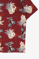 Burgundy Puritan Hawaiian Button Up Shirt (2000s)