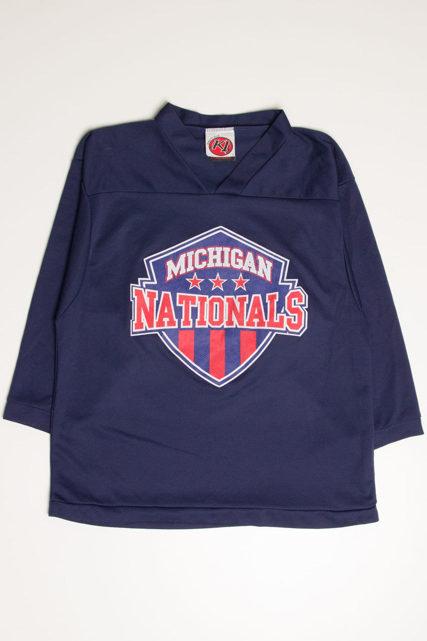 Vintage Michigan Nationals Hockey Jersey