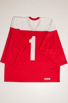 Red #1 CCM Hockey Jersey