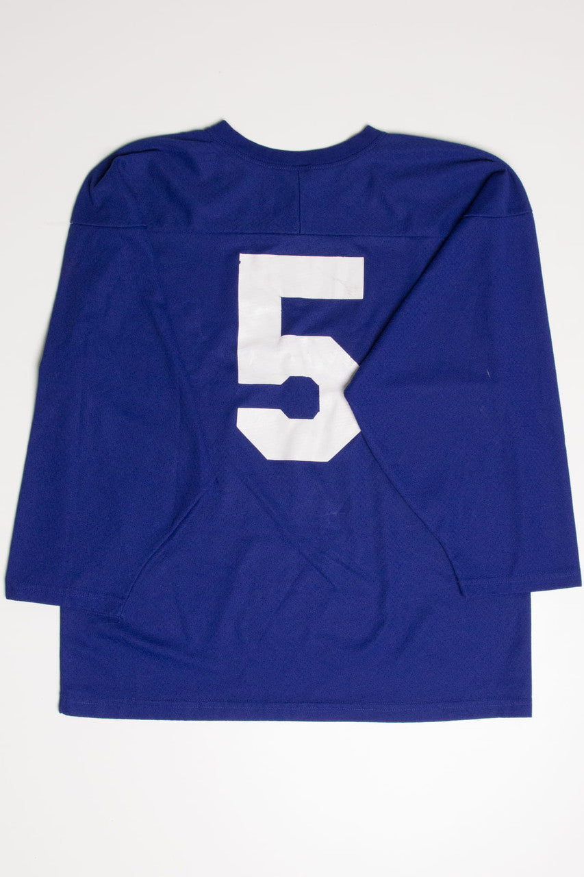 Blue #5 Hockey Jersey