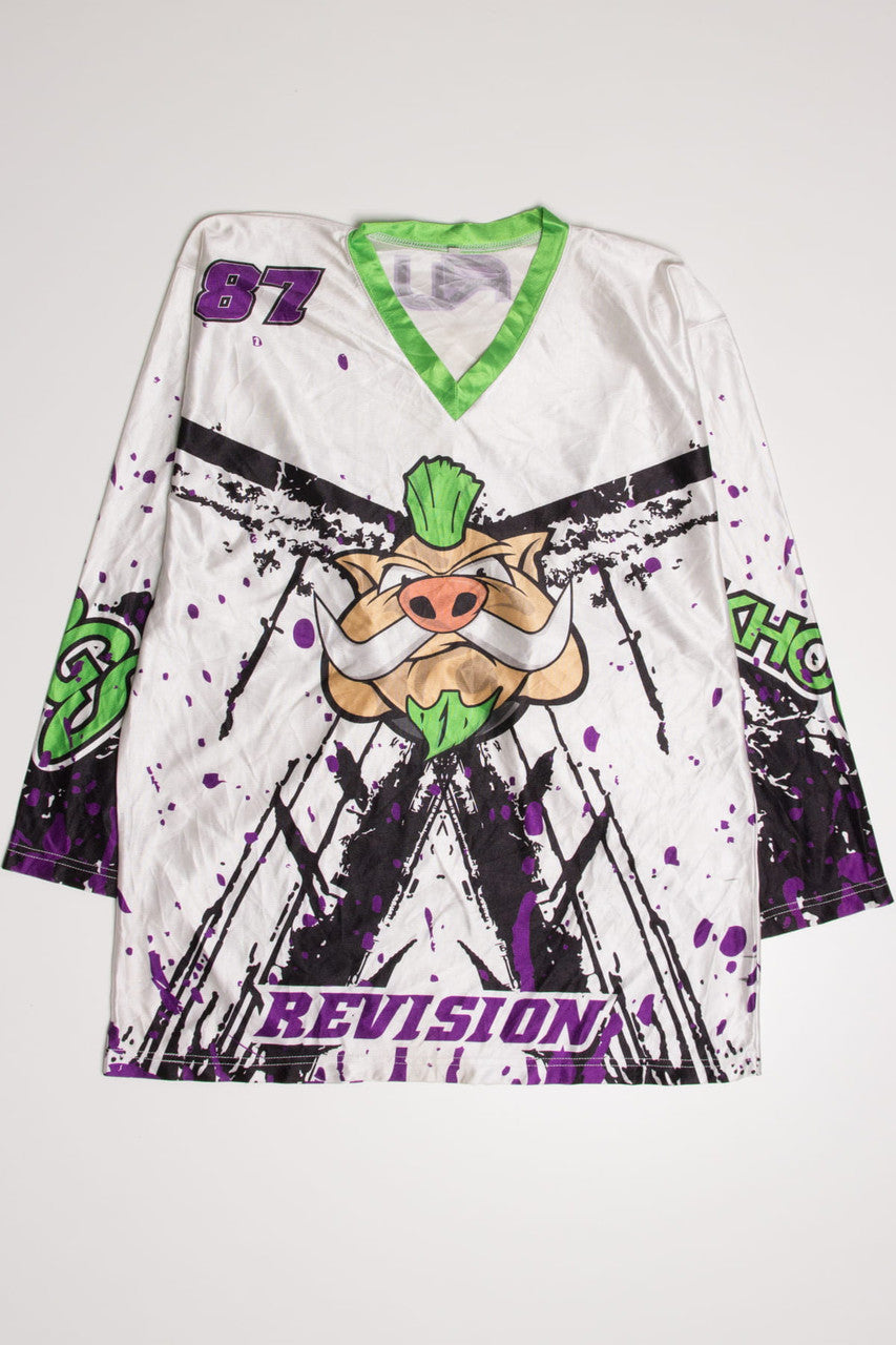 Splattered Puckhogs #87 Hockey Jersey