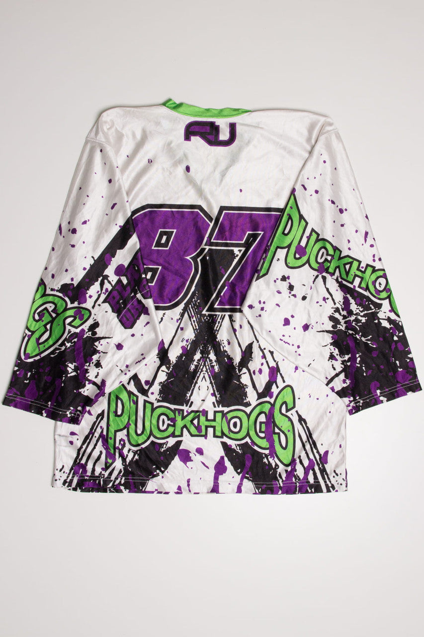 Splattered Puckhogs #87 Hockey Jersey